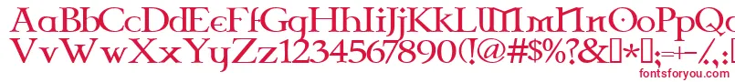 CelticGaramondThe2nd Font – Red Fonts on White Background