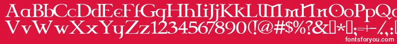 CelticGaramondThe2nd Font – White Fonts on Red Background