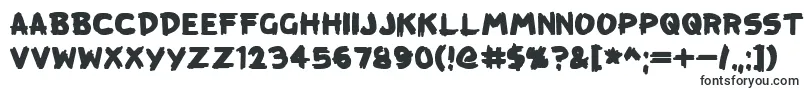 Шрифт KreepTown – очерченные шрифты