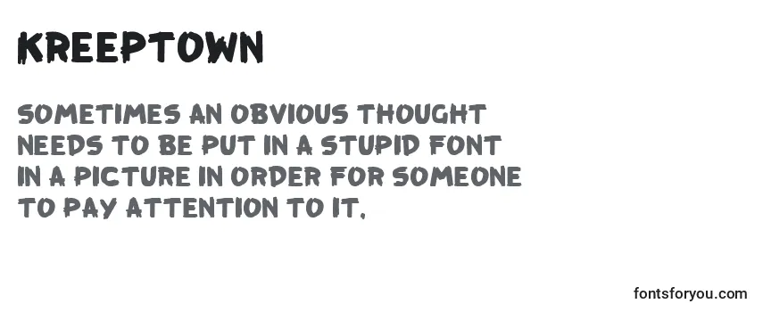 KreepTown Font