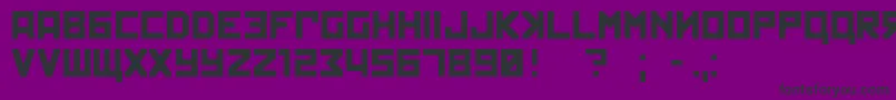 kremlin Font – Black Fonts on Purple Background