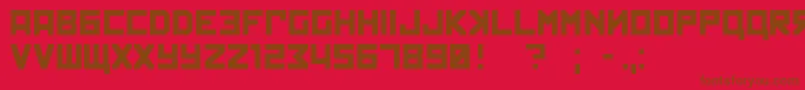kremlin Font – Brown Fonts on Red Background