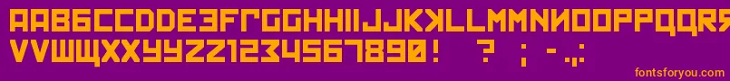 kremlin Font – Orange Fonts on Purple Background