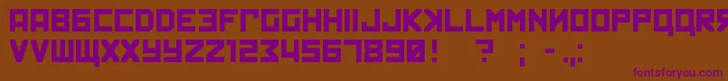 kremlin Font – Purple Fonts on Brown Background