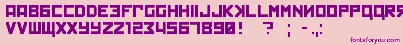 kremlin Font – Purple Fonts on Pink Background