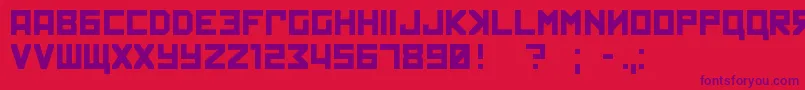 kremlin Font – Purple Fonts on Red Background