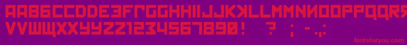 kremlin Font – Red Fonts on Purple Background