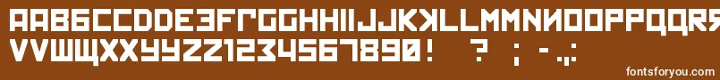 kremlin Font – White Fonts on Brown Background