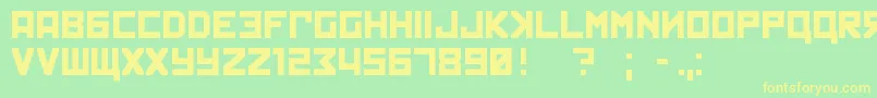 kremlin Font – Yellow Fonts on Green Background