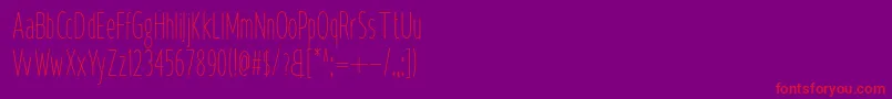 Krempeng Sans Font – Red Fonts on Purple Background