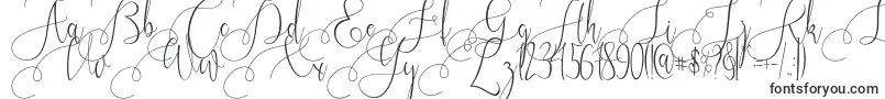 Kristallian-fontti – Käsinkirjoitetut fontit