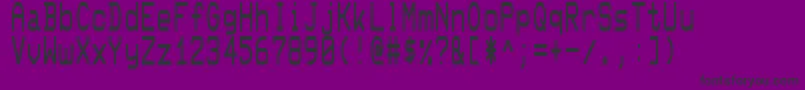 Smoothpet Font – Black Fonts on Purple Background