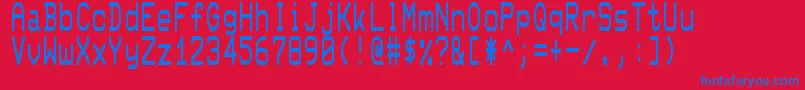 Smoothpet Font – Blue Fonts on Red Background