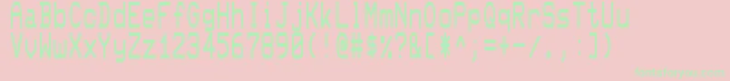 Smoothpet Font – Green Fonts on Pink Background