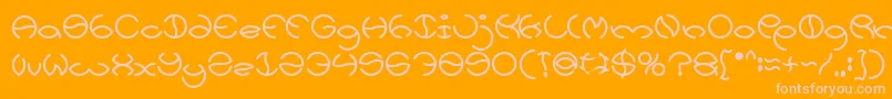 fuente KRISTINA Bold – Fuentes Rosadas Sobre Fondo Naranja