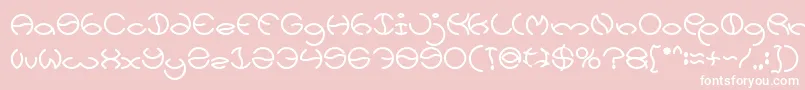 KRISTINA Bold Font – White Fonts on Pink Background