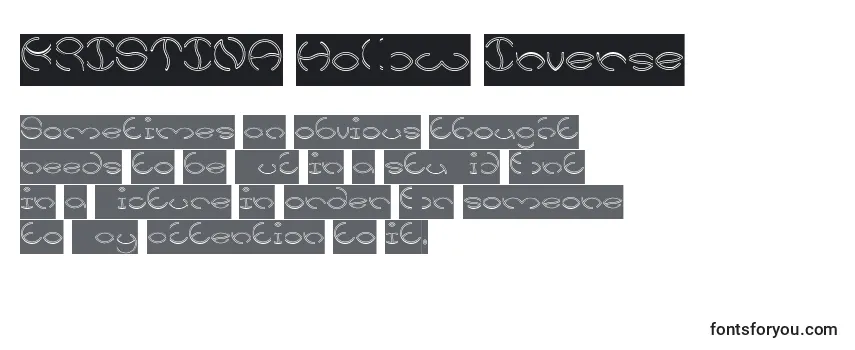 KRISTINA Hollow Inverse Font