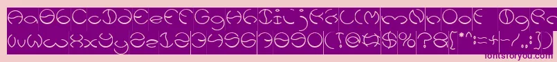 KRISTINA Inverse Font – Purple Fonts on Pink Background