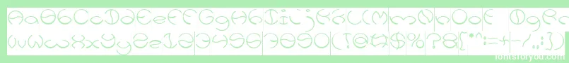 KRISTINA Inverse Font – White Fonts on Green Background