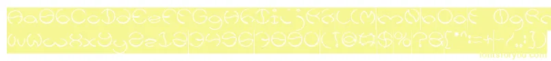 KRISTINA Inverse Font – Yellow Fonts on White Background