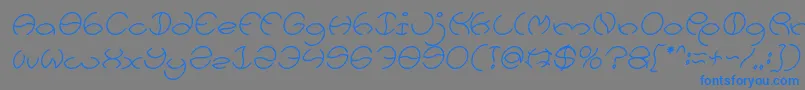 fuente KRISTINA Italic – Fuentes Azules Sobre Fondo Gris