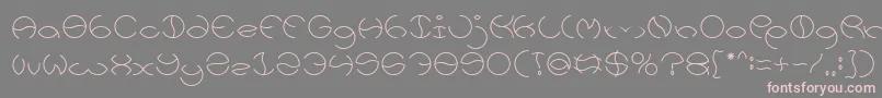 Weitere Informationen zur KRISTINA Light-Schriftart KRISTINA Light-Schriftart – Rosa Schriften auf grauem Hintergrund