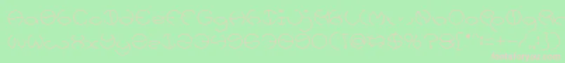 KRISTINA Light Font – Pink Fonts on Green Background