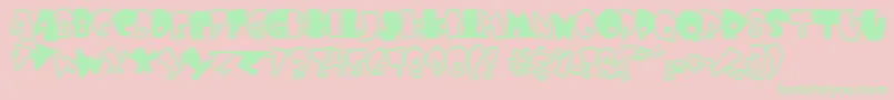KRUFFY   Font – Green Fonts on Pink Background