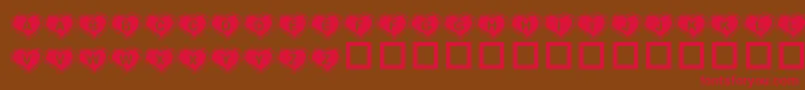 KRVAH    Font – Red Fonts on Brown Background
