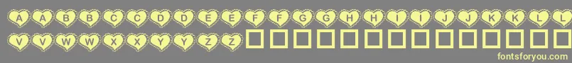 KRVAH    Font – Yellow Fonts on Gray Background