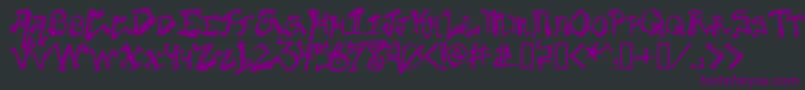 krylg    Font – Purple Fonts on Black Background