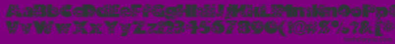 Krystal Font – Black Fonts on Purple Background