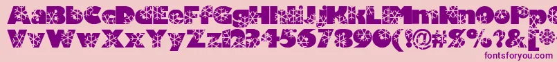 Krystal Font – Purple Fonts on Pink Background