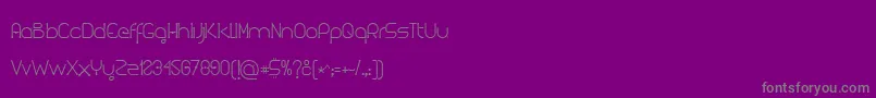 Police Kuasar – polices grises sur fond violet