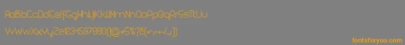 Kuasar-Schriftart – Orangefarbene Schriften auf grauem Hintergrund