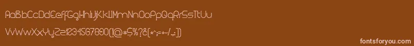 Шрифт Kuasar – розовые шрифты на коричневом фоне