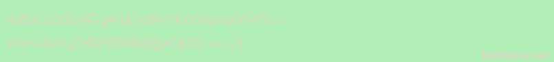 Kuasar Font – Pink Fonts on Green Background