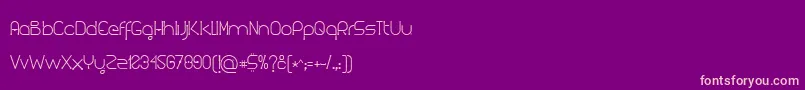 Kuasar Font – Pink Fonts on Purple Background