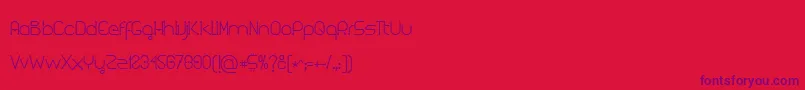 Kuasar Font – Purple Fonts on Red Background
