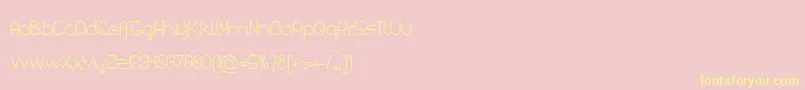 Kuasar Font – Yellow Fonts on Pink Background