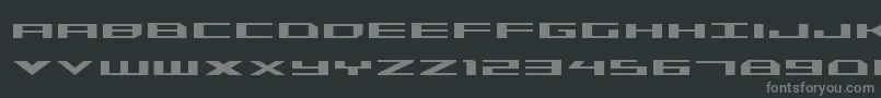 Шрифт Trireme – серые шрифты на чёрном фоне
