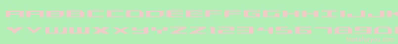 Шрифт Trireme – розовые шрифты на зелёном фоне