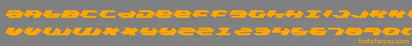 kubrick Font – Orange Fonts on Gray Background