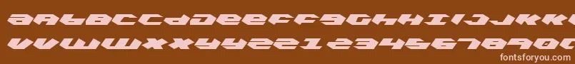 kubrick Font – Pink Fonts on Brown Background