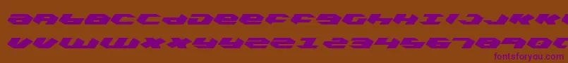 kubrick Font – Purple Fonts on Brown Background