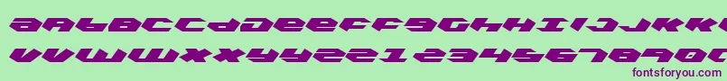 kubrick Font – Purple Fonts on Green Background