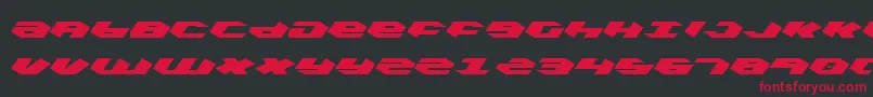 kubrick Font – Red Fonts on Black Background