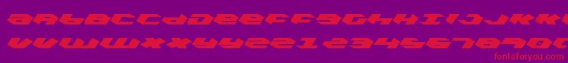 フォントkubrick – 紫の背景に赤い文字