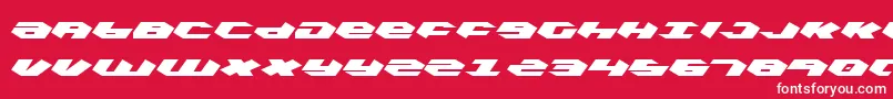 kubrick Font – White Fonts on Red Background