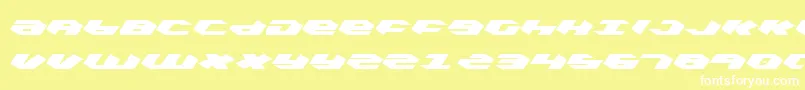 フォントkubrick – 黄色い背景に白い文字